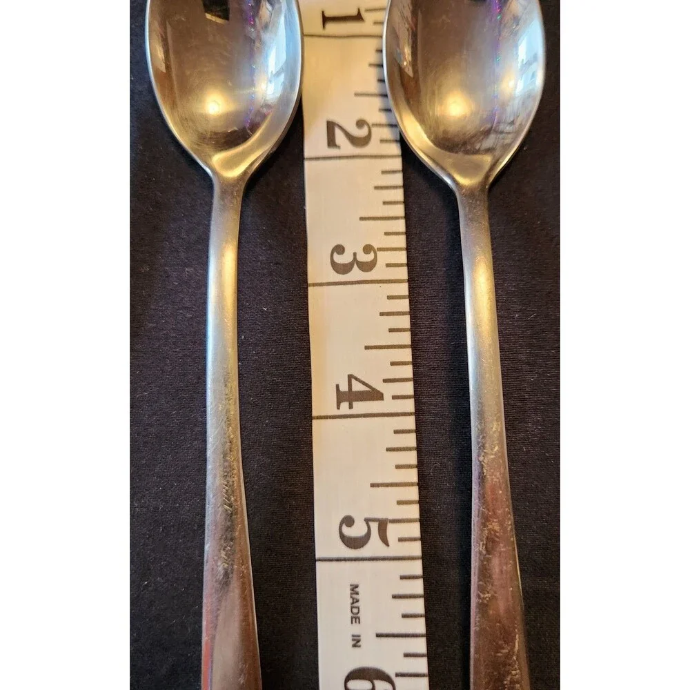2 Spoons Ginkgo Pineapple flatware REPLACEMENT 8 inches long